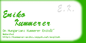 eniko kummerer business card